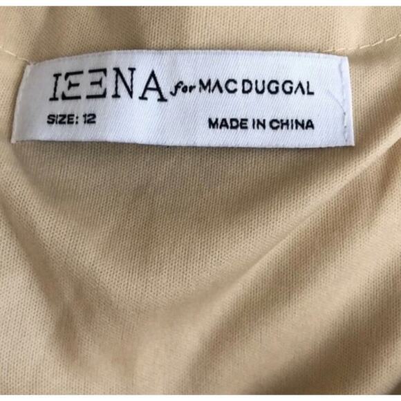 Ieena for Mac Duggal Dress Sequined Long Sleeve Evening Gown Maxi  NWT 12 - Picture 11 of 14